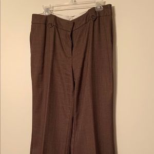 Dress pants with cuffed hem